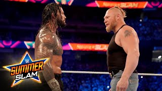 Brock Lesnar comes calling for Roman Reigns SummerSlam 2021 WWE Network Exclusive [upl. by Maude]