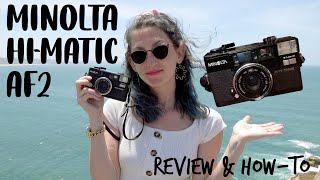 Minolta HiMatic AF2 Review amp Howto with Sample Photos in Nazaré Portugal [upl. by Drislane303]