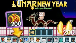 DRACONIC SPIRIT MOUNT  LUNAR NEW YEAR ALL NEW ITEMS OMG  Growtopia [upl. by Rodolphe376]