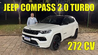 Avaliação Jeep Compass Blackhawk 2025  20 turbo com 272 cavalos [upl. by Ardnosac453]