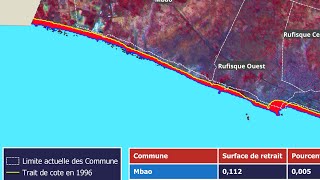 je Cartographie lévolution du trait de côte [upl. by Gnouhc]