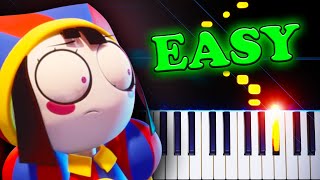 The Amazing Digital Circus Theme  EASY Piano Tutorial [upl. by Ainorev126]