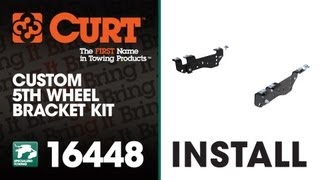 5th Wheel Hitch Install CURT 16448 for 20052012 Ford F350 [upl. by Gonroff]