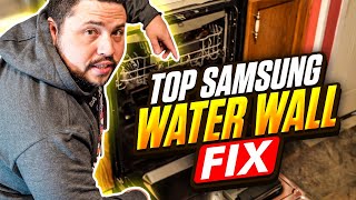 SAMSUNG WATER WALL DISHWASHER NOT CLEANING BOTTOM RACK  ARM NOT MOVING [upl. by Arevle]