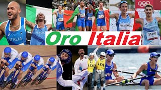 Medaglie oro🥇Italia 🇮🇹 Olimpiadi Tokyo [upl. by Ongun926]