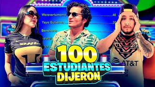 100 ESTUDIANTES DIJERON  Con INFLUENCERS [upl. by Brandi]