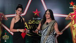 Star Maa Parivaar Awards 2023  Anchor Apoorva interviews the Gorgeous Princy  Star Maa [upl. by Norraa]