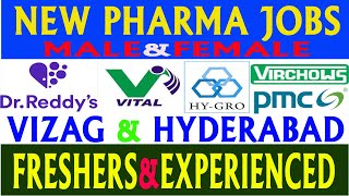 New Pharma Jobs in Telugu 2024  Latest Pharma Jobs in Vizag amp Hyderabad [upl. by Novy]