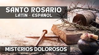 SANTO ROSARIO EN LATIN  ESPAÑOL  MISTERIOS DOLOROSOS [upl. by Iad218]