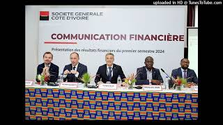 Côte d’Ivoire La société générale Côte d’Ivoire affiche un résultat net de 482 milliards FCFA au p [upl. by Naic]