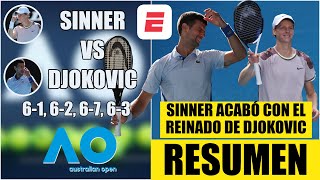 Novak Djokovic vs Jannik Sinner  RESUMEN HIGHLIGHTS Semifinales  Australian Open 2024 [upl. by Claretta]