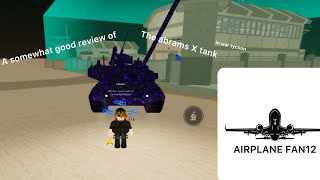 Abrams X review  War tycoon  Roblox [upl. by Shannon393]