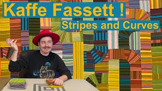 I made a Quilt out of KAFFE FASSETT fabric  FINALLY  👨🏻🕺🏻 Stripes and Curves Quilt [upl. by Pax]