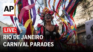 LIVE Rio de Janeiro Carnival parades [upl. by Amorete]