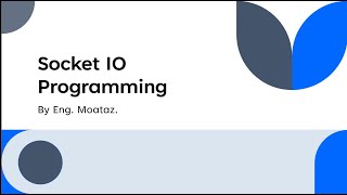 Socket IO Programming Part 3  file transfer [upl. by Hannaoj]