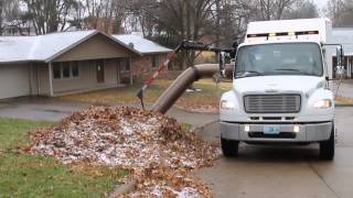 Leaf Pickup Truck in Action [upl. by Deane]