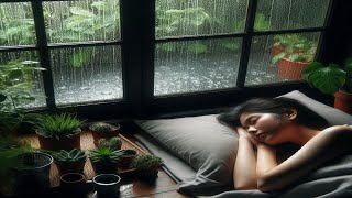 Rain Sounds For Sleeping  99 Instantly Fall Asleep With Rain And Thunder Sound At Night [upl. by Farika622]