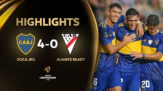 BOCA JUNIORS vs ALWAYS READY 40  RESUMEN  CONMEBOL LIBERTADORES SUB 20 2024 [upl. by Carry63]