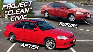 My 1500 Honda Civic Transformation  Before amp After [upl. by Sager]