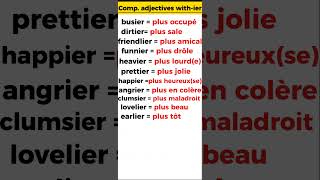 Comparative adjectives withier  English vocabulary  youtubeshorts [upl. by Cohe]