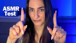 The ASMR TEST  are you receptive to ASMR Were testing different triggers ☝️ [upl. by Anilegnave]