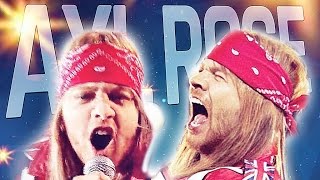 Maria Tyszkiewicz jako Axl Rose  Guns N Roses połączone z występem Guns N Roses  szopall [upl. by Ased]