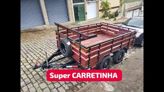 Carretinha Reboque Truck Caçamba Larga Carga Logística Frete [upl. by Amor]