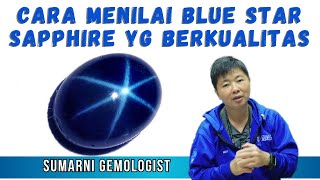 MENILAI BLUE STAR SAPPHIRE YG BERKUALITAS [upl. by Anne-Marie]