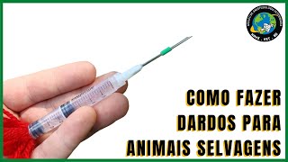 💉 Como fazer DARDO E ZARABATANA PARA ANIMAIS SELVAGENS 🐯 [upl. by Lenrow]