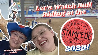 Lets Watch Bull Riding at the Greeley Stampede 2024 With Grandma Webb  Exciting Colorado Vlog [upl. by Atilrac500]