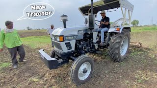 My New Eicher 485 Tractor with 7 Tines Cultivator [upl. by Aihsa]