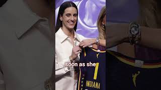 Nike gives Caitlin Clark an exclusive tshirt to honor her as WNBA Rookie of the Year shorts [upl. by Latreece]