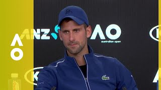 Novak Djokovic press conference 4R  Australian Open 2018 [upl. by Alyad]