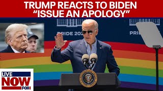 Trump reacts to Bidens Transgender Day of Visibility falling on Easter  LiveNOW from FOX [upl. by Nnayt279]