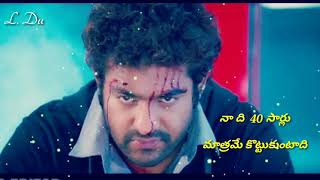 Oosaravelli powerful lovely dialogues WhatsApp status video [upl. by Indihar]