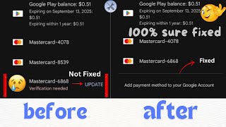 How to Fix quotVerification Neededquot for Visa or MasterCard in Google Play Store [upl. by Ailsa]