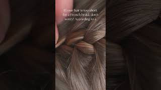 Short Hair Big Style French Braid Tips for Short Hair  herhairdos [upl. by Menashem]