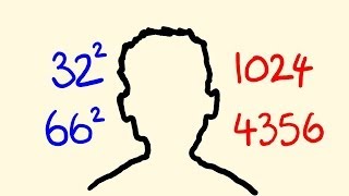 How to square any numbers in your head  fast mental math trick [upl. by Ninel367]