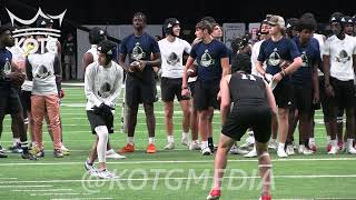 2022 National Combine WR vs DB 1 on 1s  All American Combine in San Antonio [upl. by Ynehteb]