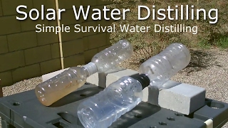 DIY Solar Water Distiller  Simple Solar Water Distilling  Easy DIY for survivalSHTF [upl. by Ackler834]