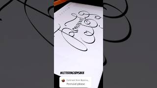 Name lettering 672 asmr satisfying viral shorts handwriting tiktok bgmi art trending song [upl. by Hilel]