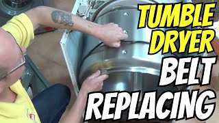 How to replace a tumble dryer belt Whirlpool Bauknecht Bosch Ignis Maytag Proline [upl. by Jermyn]