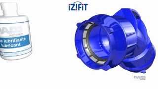 How to assemble a plastic pipe on ductile iron fitting IZIFIT SaintGobain PAM [upl. by Zed953]