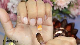 UÑAS Efecto Marmol con Acrílico Uñas de Verano  TUTORIAL [upl. by Finer694]