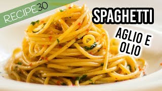 15 minute Spaghetti aglio e olio [upl. by Eiramac]