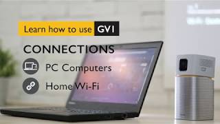 How to Connect with Windows PC  BenQ GV1 Wireless Portable Projector [upl. by Whitehurst]