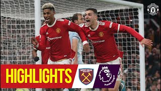 Last gasp Rashford goal clinches crucial win  Manchester United 10 West Ham United [upl. by Lynad]