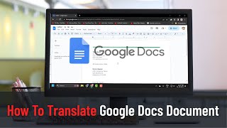 How To Translate Google Docs Document Guide [upl. by Kirit]