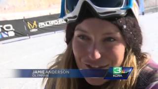 Slopestyle snowboarding Olympic qualifiers at Mammoth Mountain [upl. by Sisely]