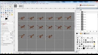 Tutorial crear sprite a medida para videojuegos con Gimp [upl. by Aihsem775]